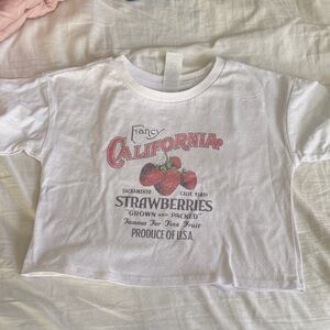 Fifth Sun White California Strawberries Kids Tee